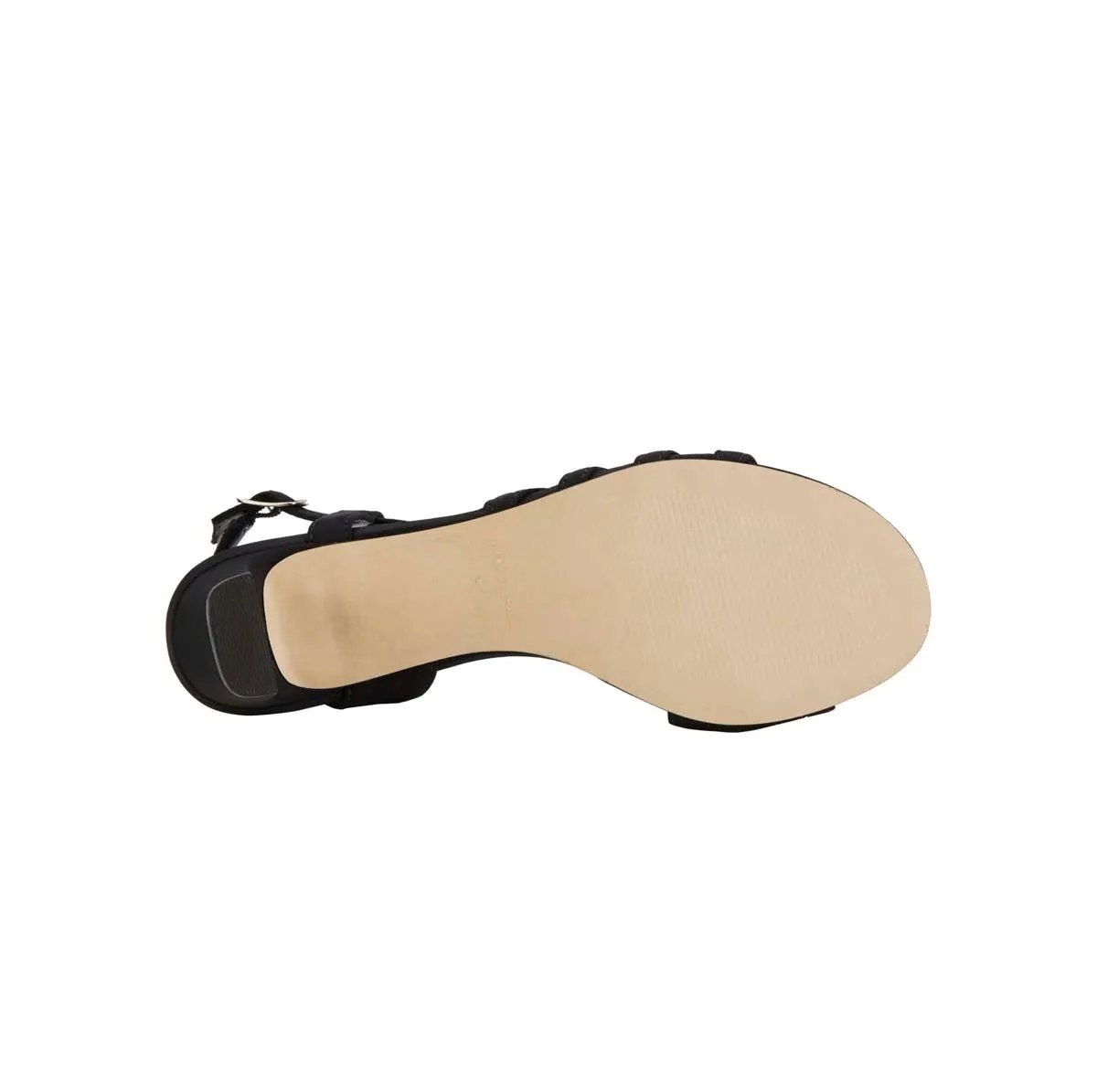 Ros Hommerson Lettie Women Adjustable Heel Strap Sandal In Black Micro