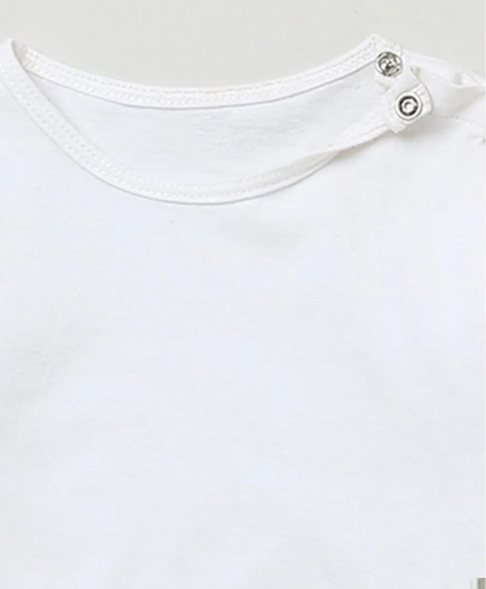 Rose Pink Dungaree with a White Body Suit