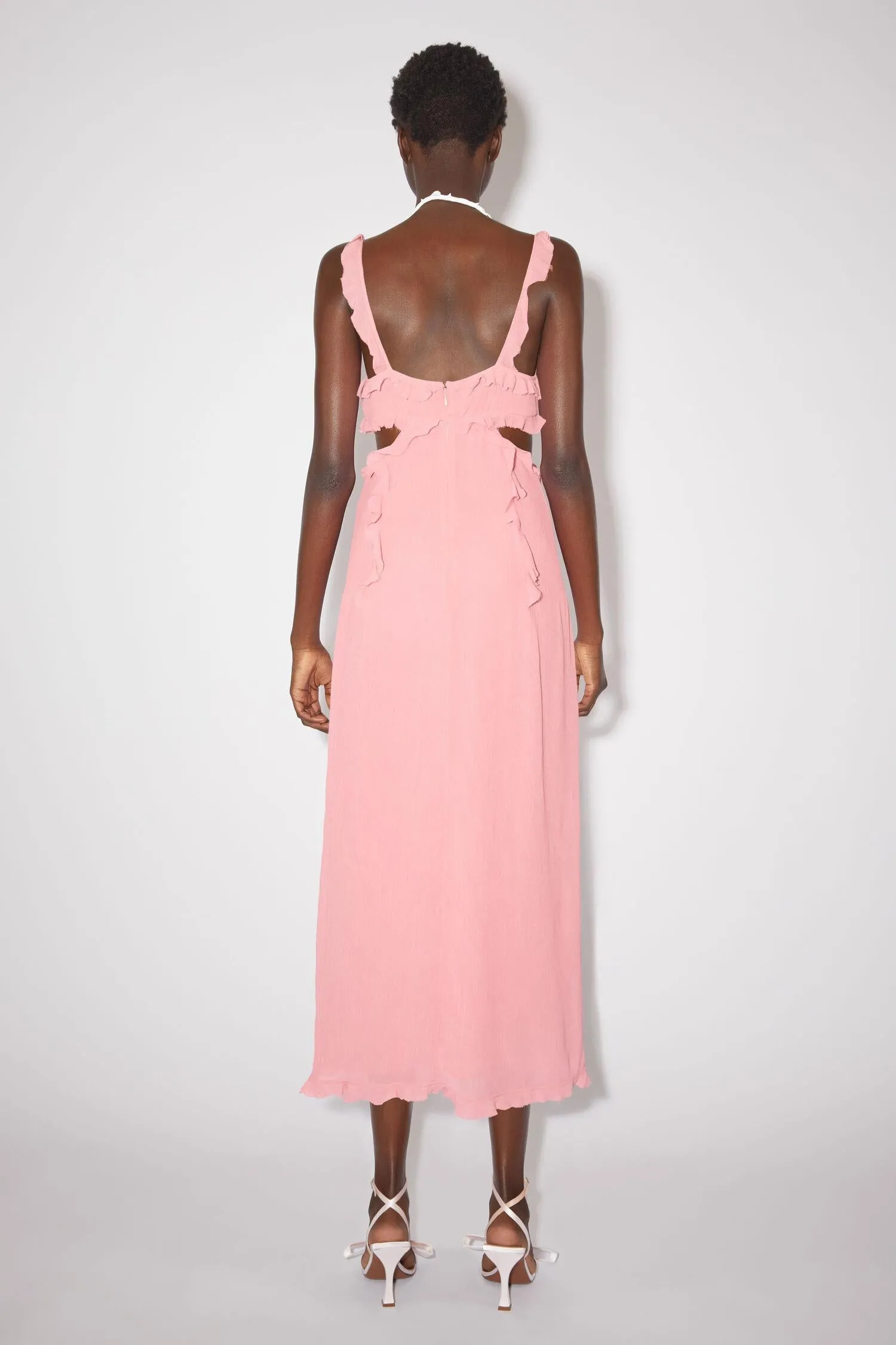 Ruffle slip dress