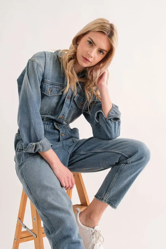 Rumi Denim Jumpsuit