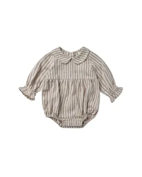Rylee   Cru Cora Romper | Black Pinstripe