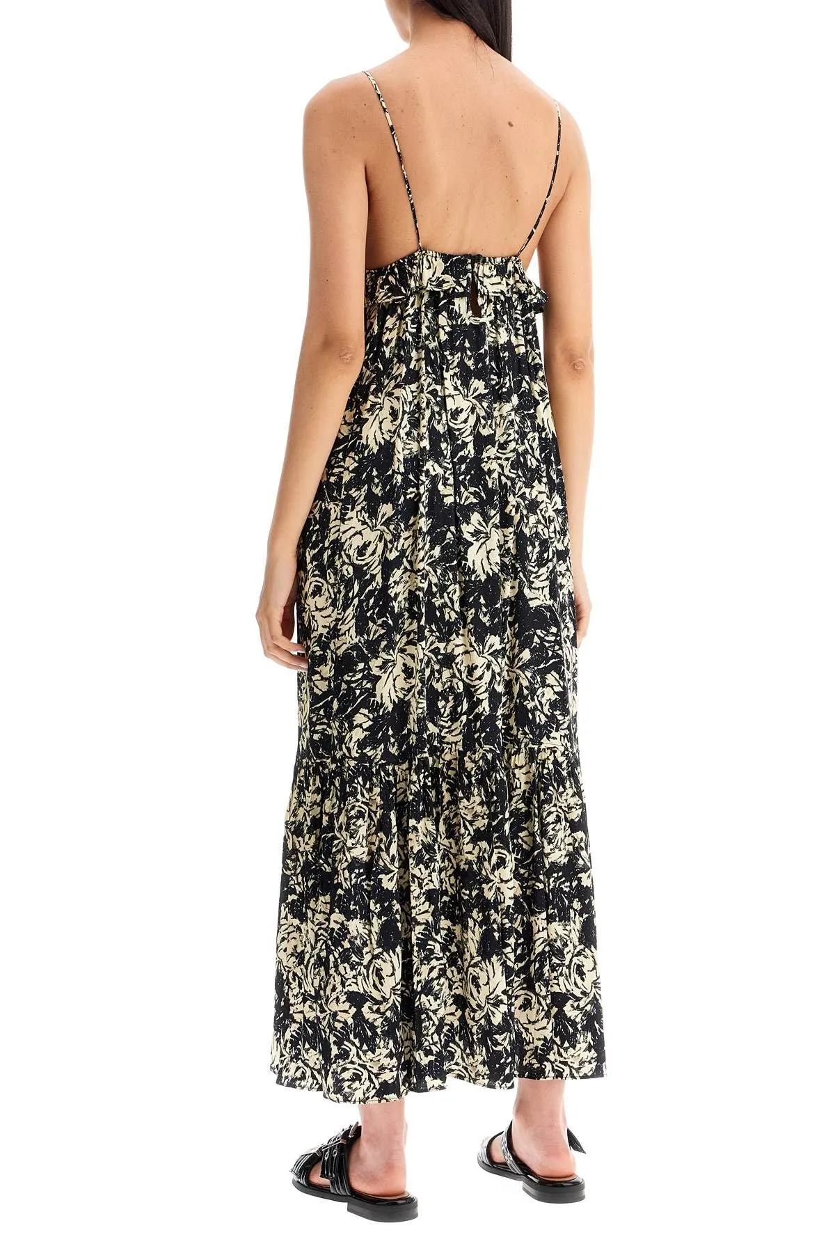 SATIN MIDI SLIP DRESS IN EIGHT