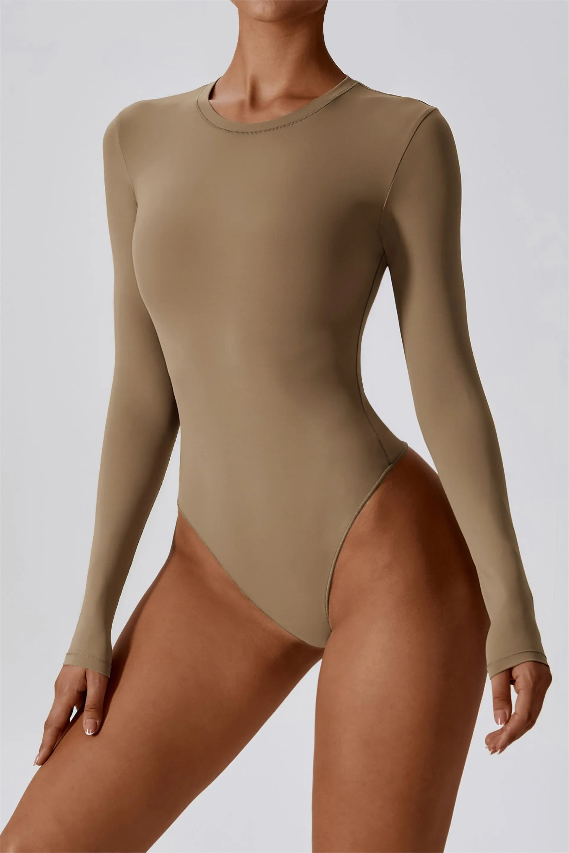SculptFit Long-Sleeve Contour Bodysuit