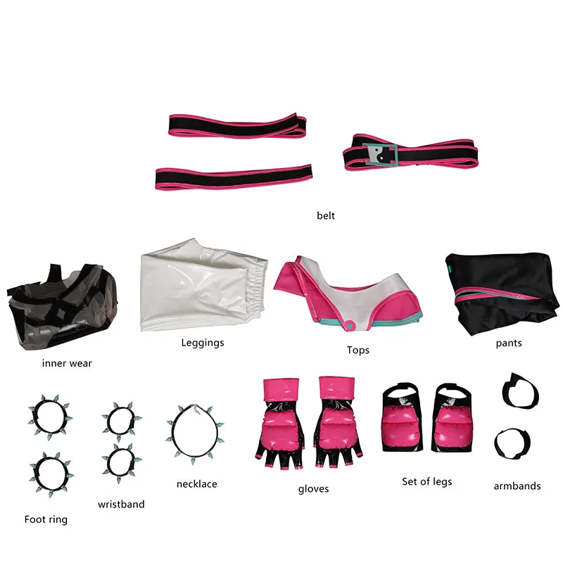 SF Juri Han Cosplay Costume Game Street Fighter Jumpsuit Outfits Halloween Party Suit
