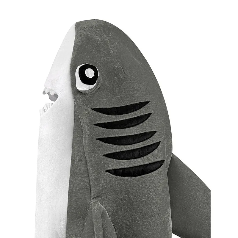 Shark Costume Adult Shark Onesie Shark Funny Fleece Jumpsuit Halloween Carnival Suit