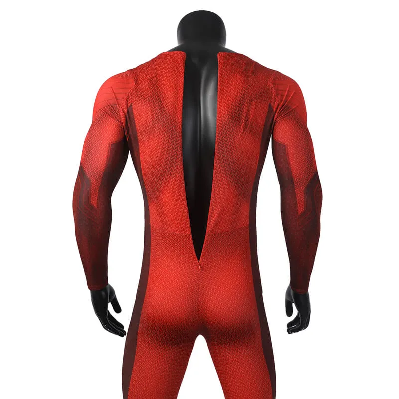 Shazam! Fury of the Gods Cosplay Suit Billy Batson Costume Superhero Zentai Bodysuit