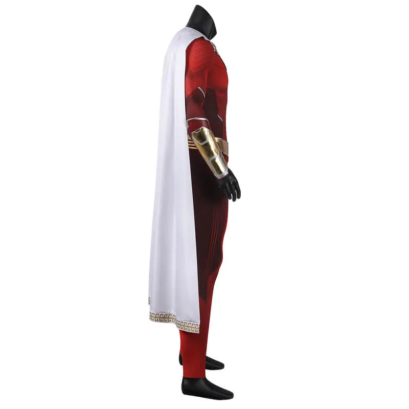 Shazam! Fury of the Gods Cosplay Suit Billy Batson Costume Superhero Zentai Bodysuit