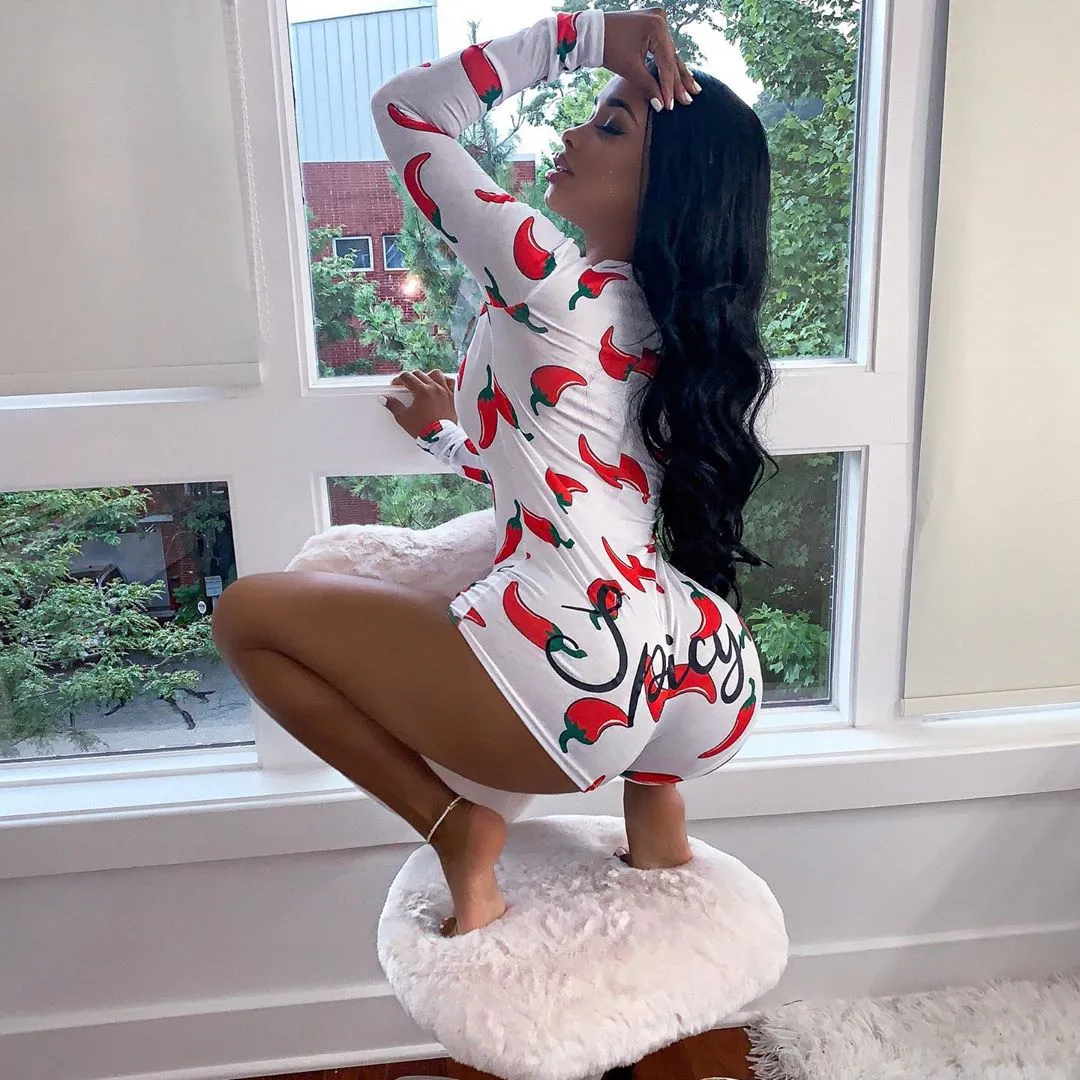Short Long Sleve Bodysuit Romper Pajama