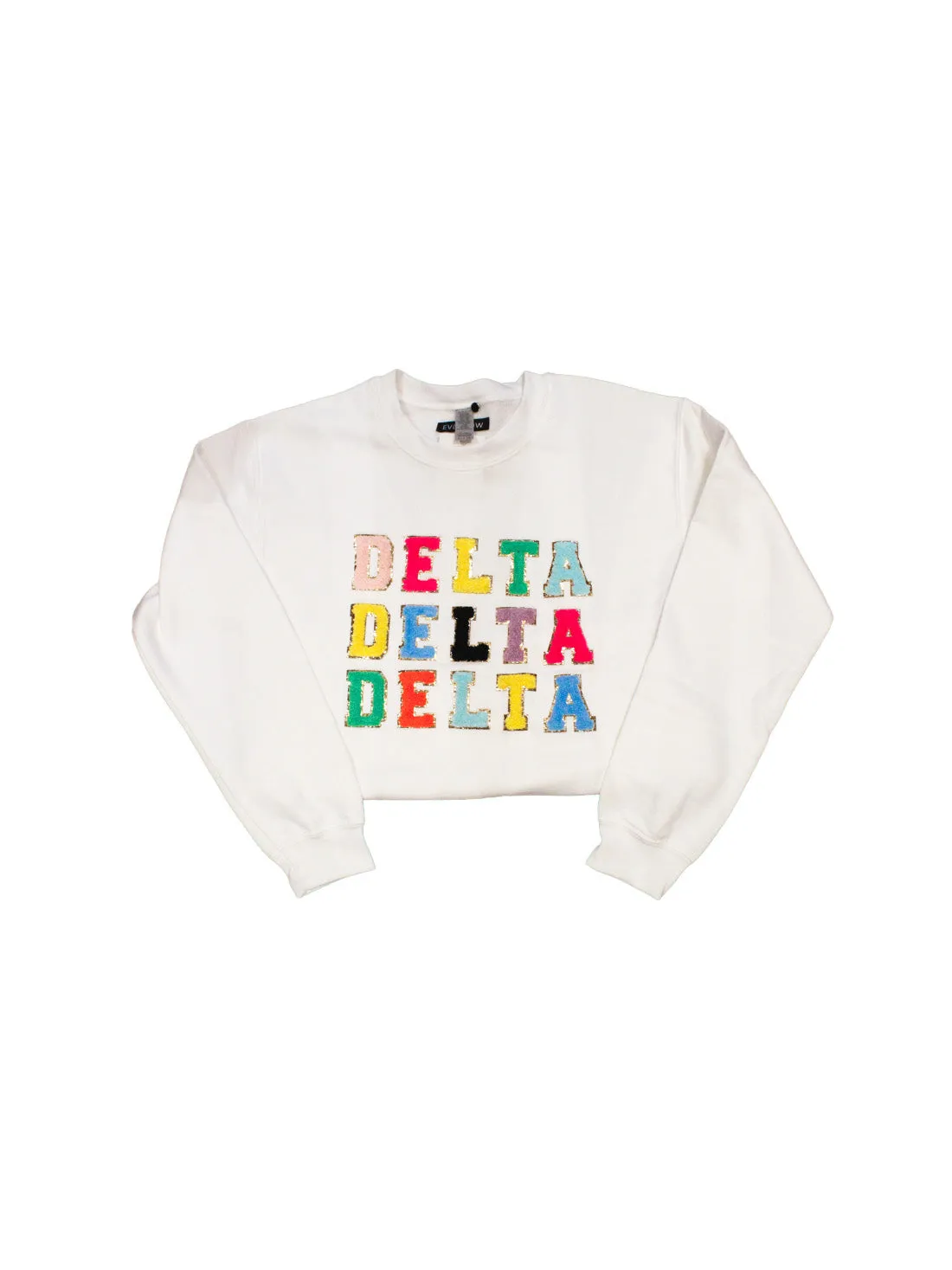 Sorority Varsity Sweatshirt: Delta Delta Delta