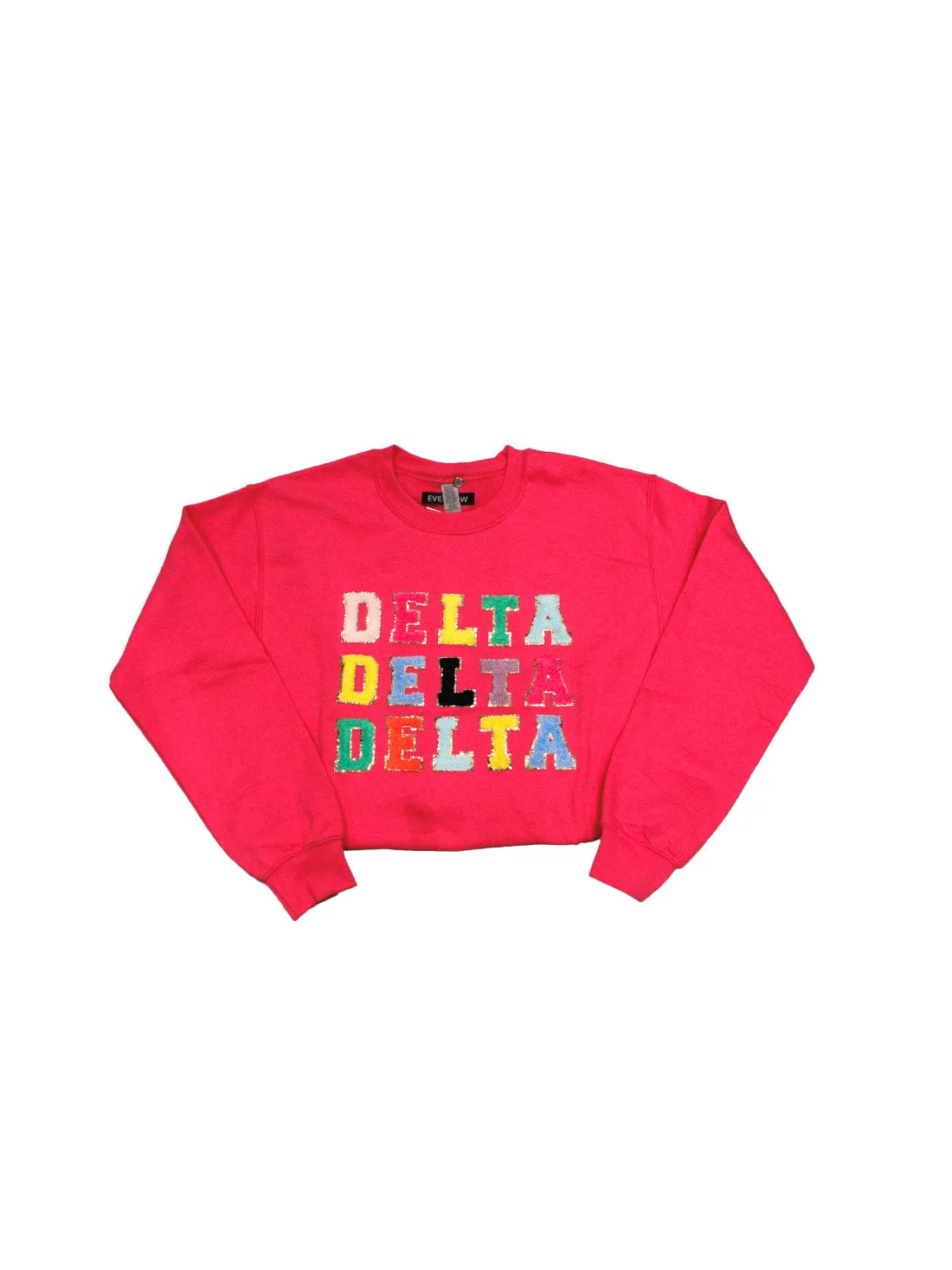 Sorority Varsity Sweatshirt: Delta Delta Delta
