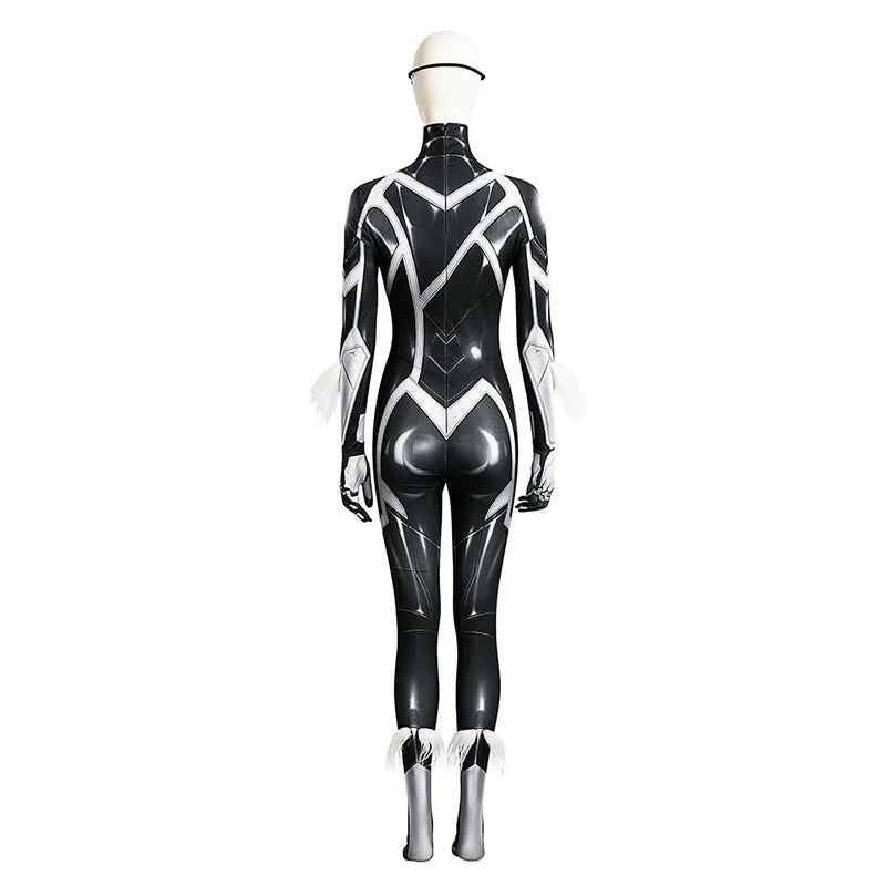 Spider-Man 2 Black Cat Cosplay Costume Felicia Hardy Black Cat Jumpsuit