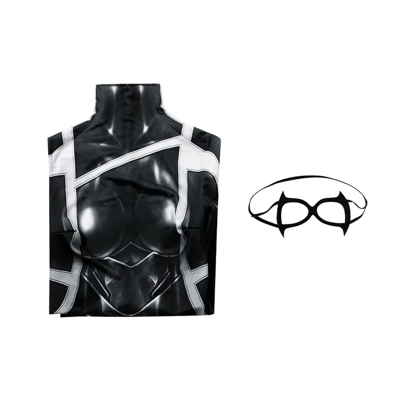 Spider-Man 2 Black Cat Cosplay Costume Felicia Hardy Black Cat Jumpsuit