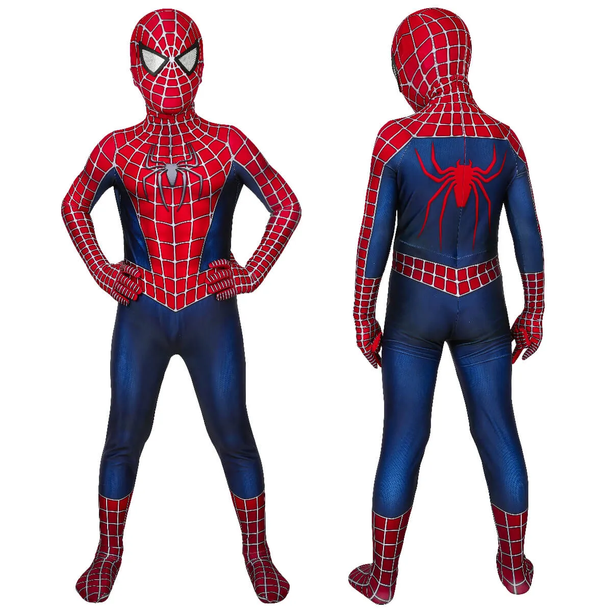 Spider-Man 2 Tobey Maguire Jumpsuit Cosplay Costume For Kids