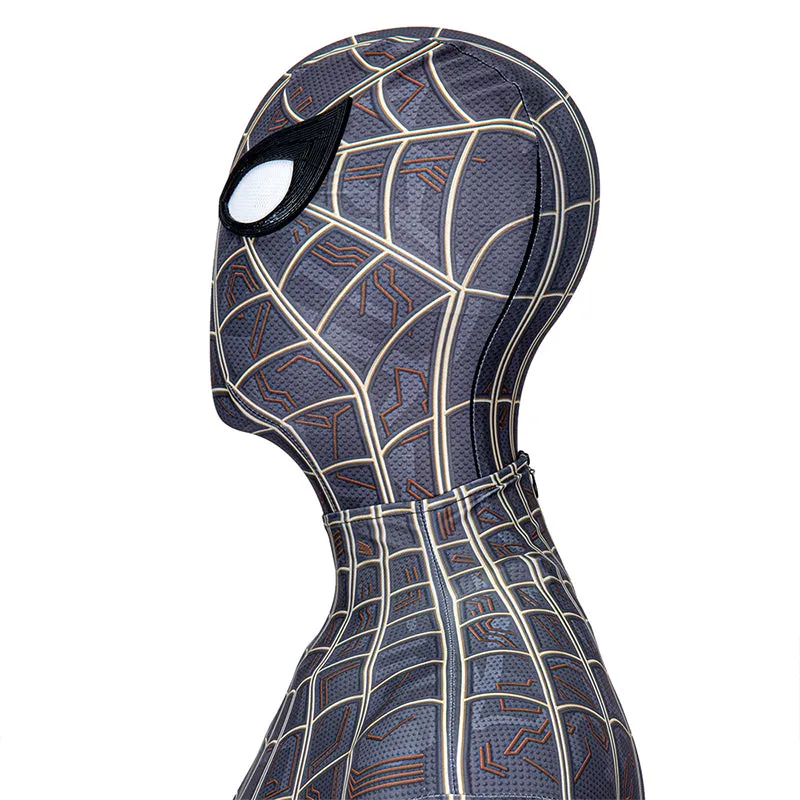 Spider-Man: No Way Home Black and Gold Suit Peter Parker Costume Spiderman Jumpsuit