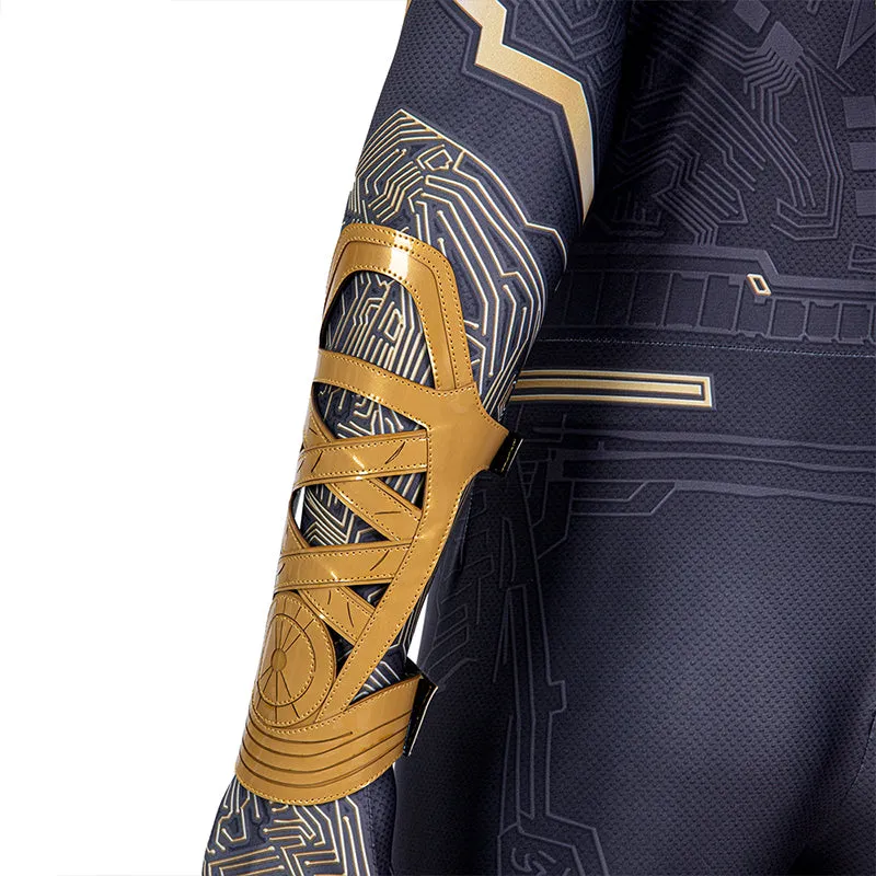Spider-Man: No Way Home Black and Gold Suit Peter Parker Costume Spiderman Jumpsuit
