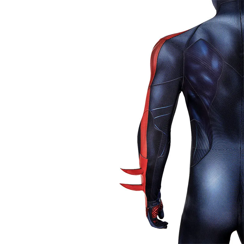 Spiderman 2099 V2 Cosplay Costume Miguel O'Hara Suit Spider Man Halloween Jumpsuit