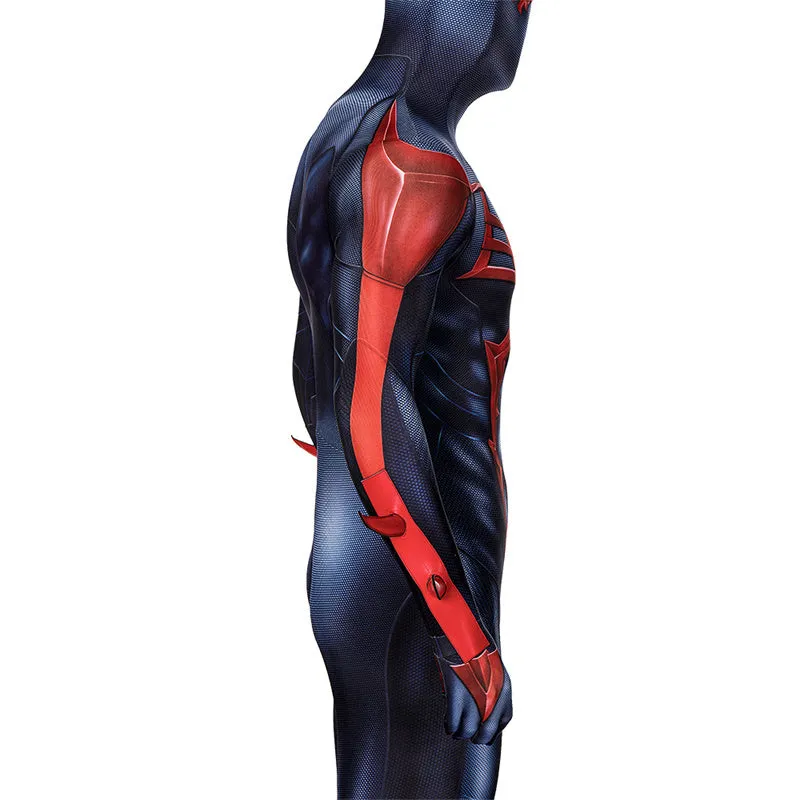 Spiderman 2099 V2 Cosplay Costume Miguel O'Hara Suit Spider Man Halloween Jumpsuit