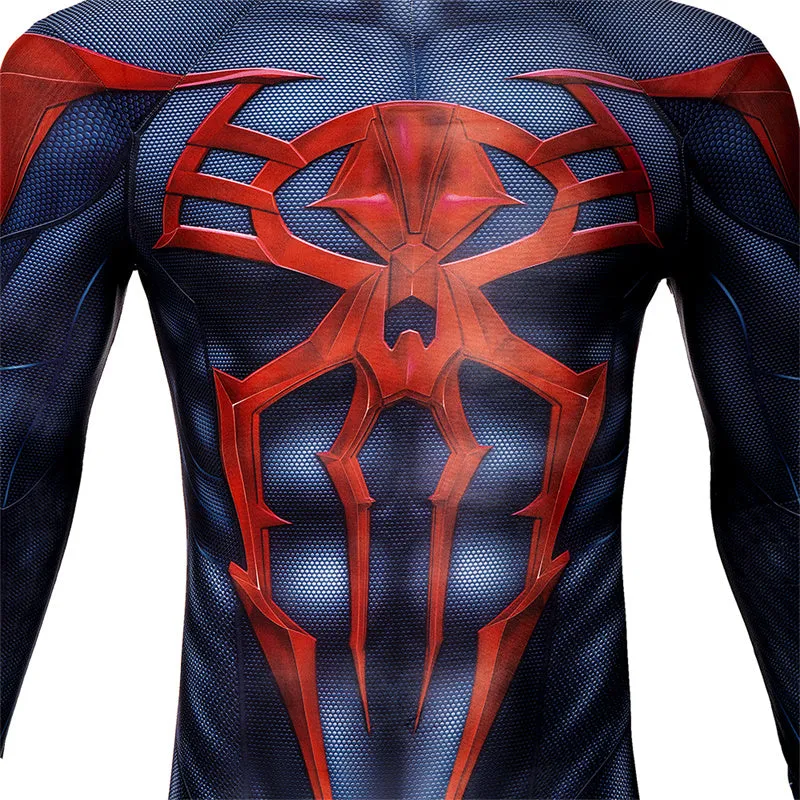 Spiderman 2099 V2 Cosplay Costume Miguel O'Hara Suit Spider Man Halloween Jumpsuit