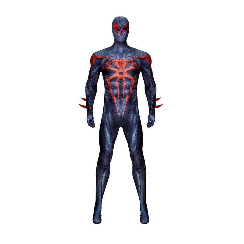 Spiderman 2099 V2 Cosplay Costume Miguel O'Hara Suit Spider Man Halloween Jumpsuit