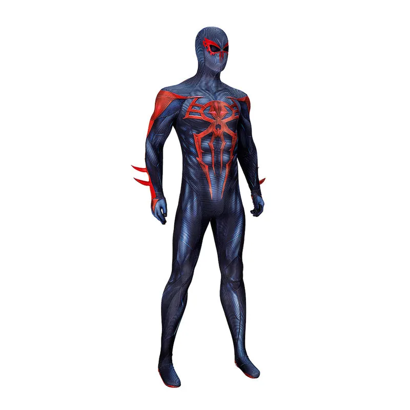 Spiderman 2099 V2 Cosplay Costume Miguel O'Hara Suit Spider Man Halloween Jumpsuit