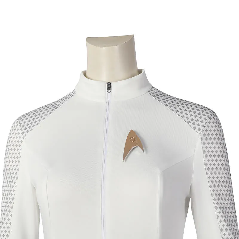 Star Trek Strange New Worlds Uniforms Cosplay White Suit Nurse Christine Chapel Jumpsuit Costume