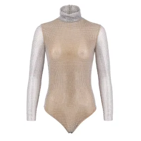 Stella  Swarovski Crystal Bodysuit