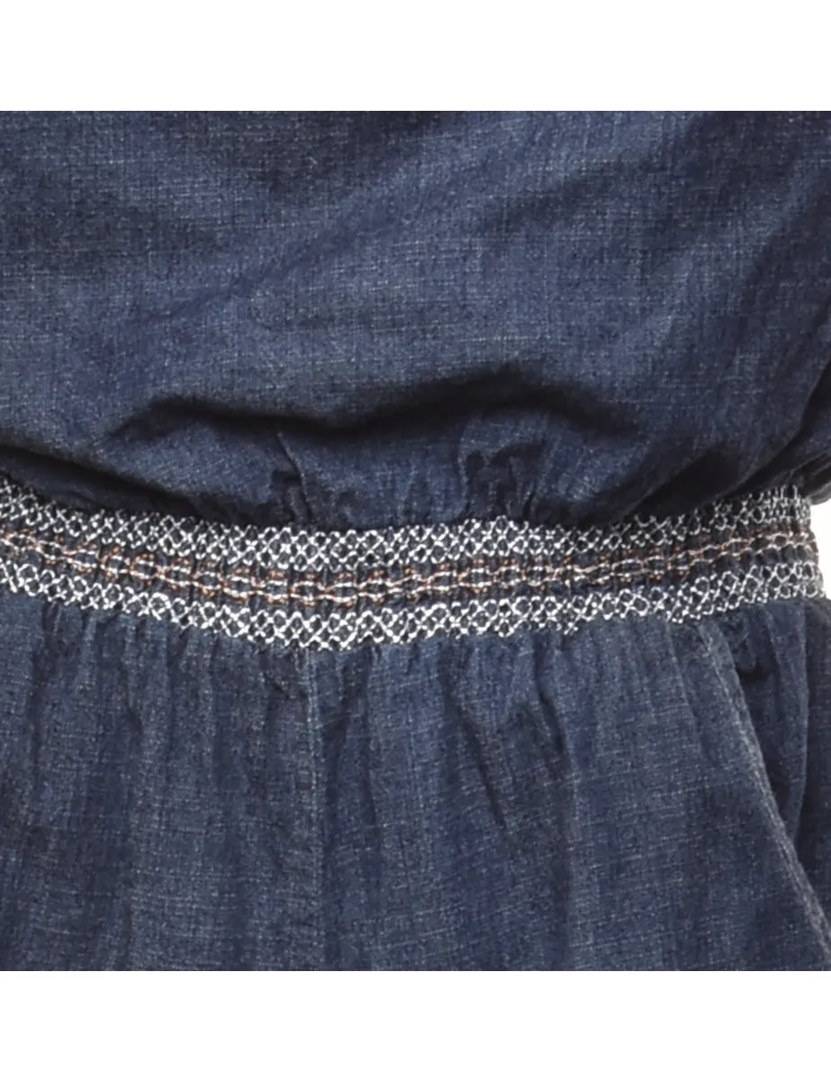 Strapless Denim Jumpsuit - XS