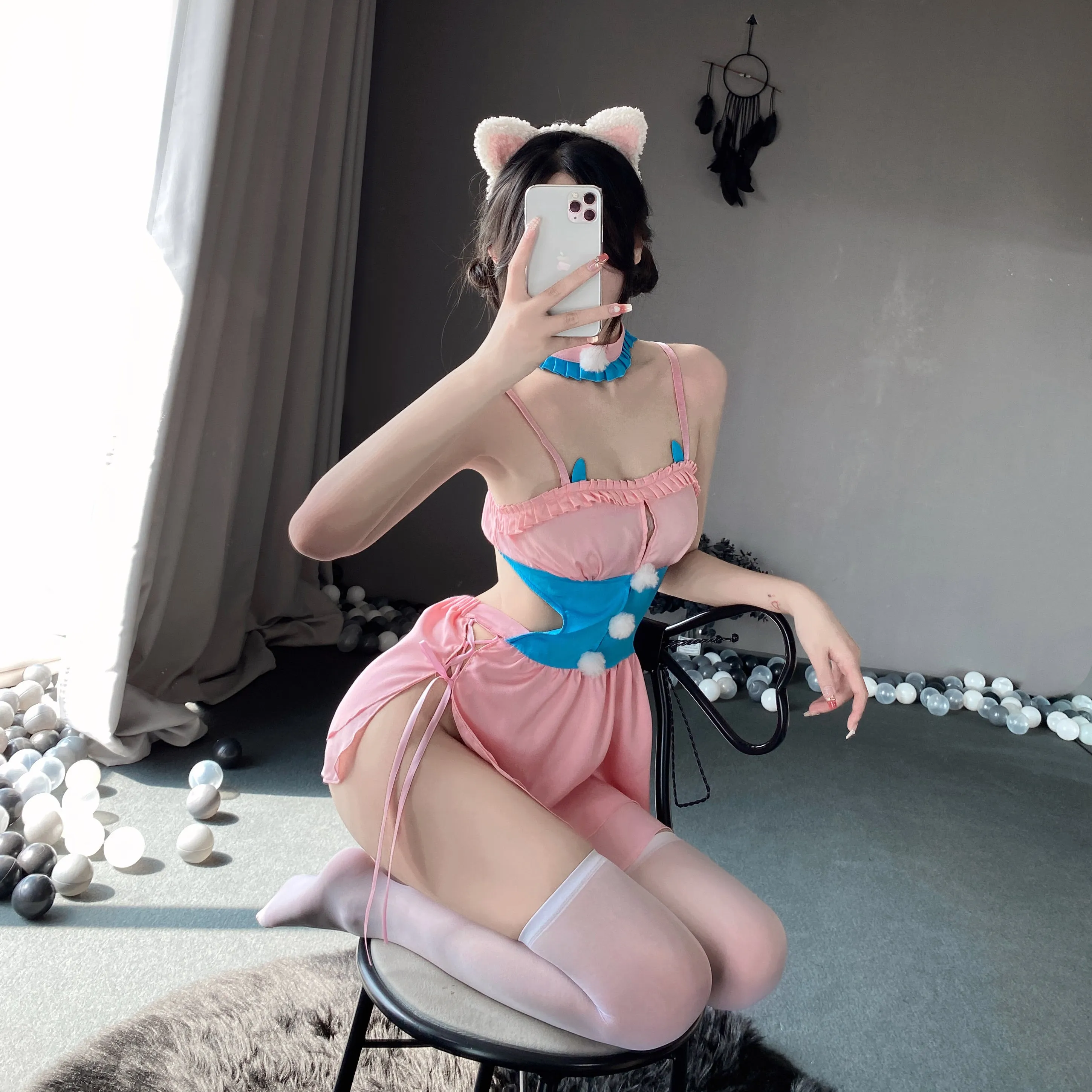 T-2630  Cute soft cute maid dressed as soft girl house clothes