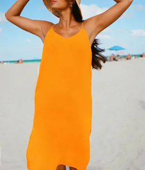 The Barreta Dress - Cotton Gauze - Marigold