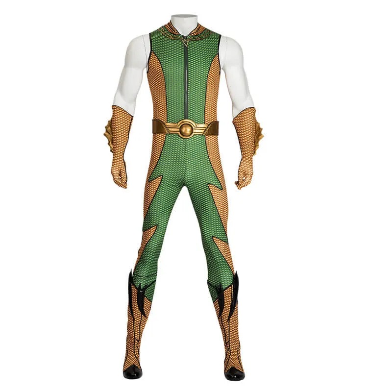 The Deep Costume The Boys Season 1 Cosplay Bodysuit Halloween Outfit with Shoes