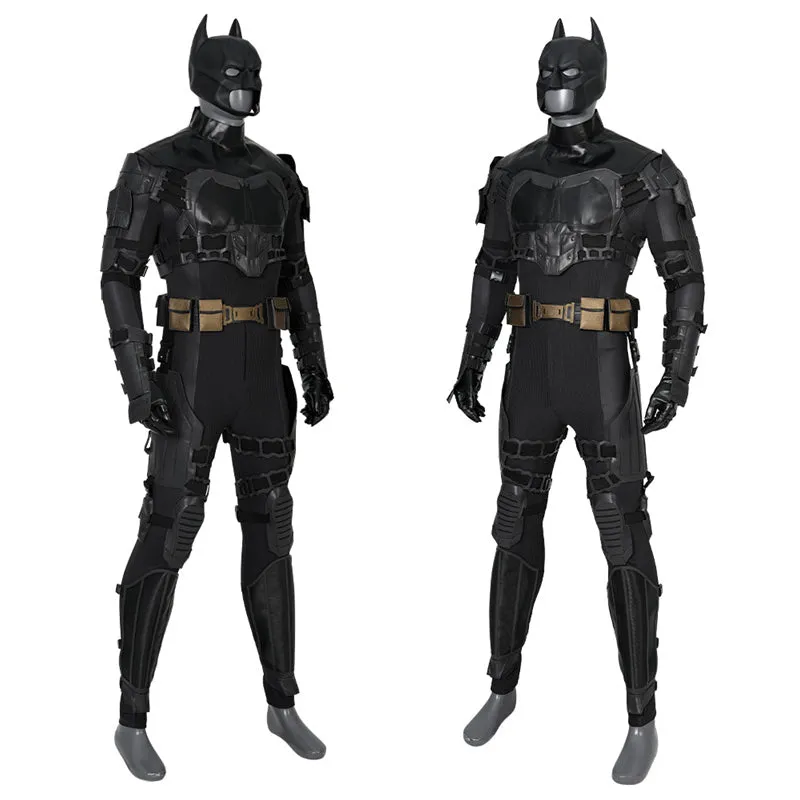 The Flash Movie Batman Cosplay Costume Superhero Batman Jumpsuit Cloak Halloween Party Suit