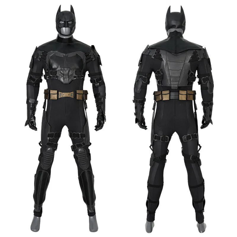 The Flash Movie Batman Cosplay Costume Superhero Batman Jumpsuit Cloak Halloween Party Suit
