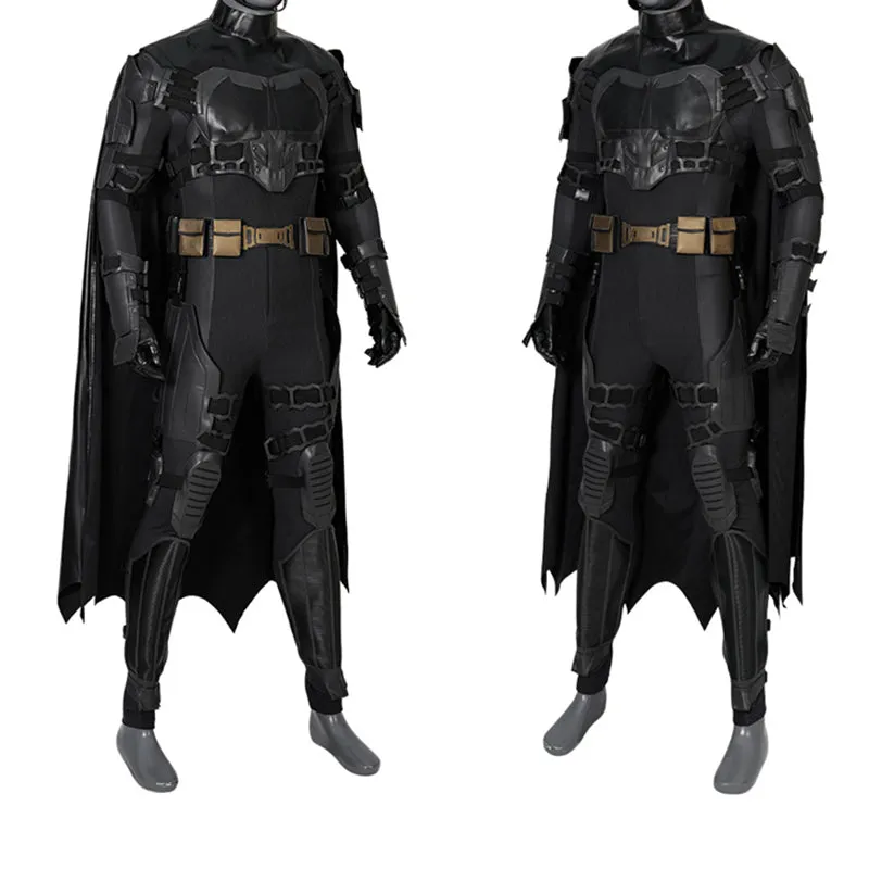 The Flash Movie Batman Cosplay Costume Superhero Batman Jumpsuit Cloak Halloween Party Suit
