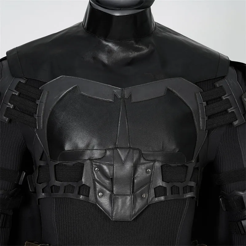 The Flash Movie Batman Cosplay Costume Superhero Batman Jumpsuit Cloak Halloween Party Suit