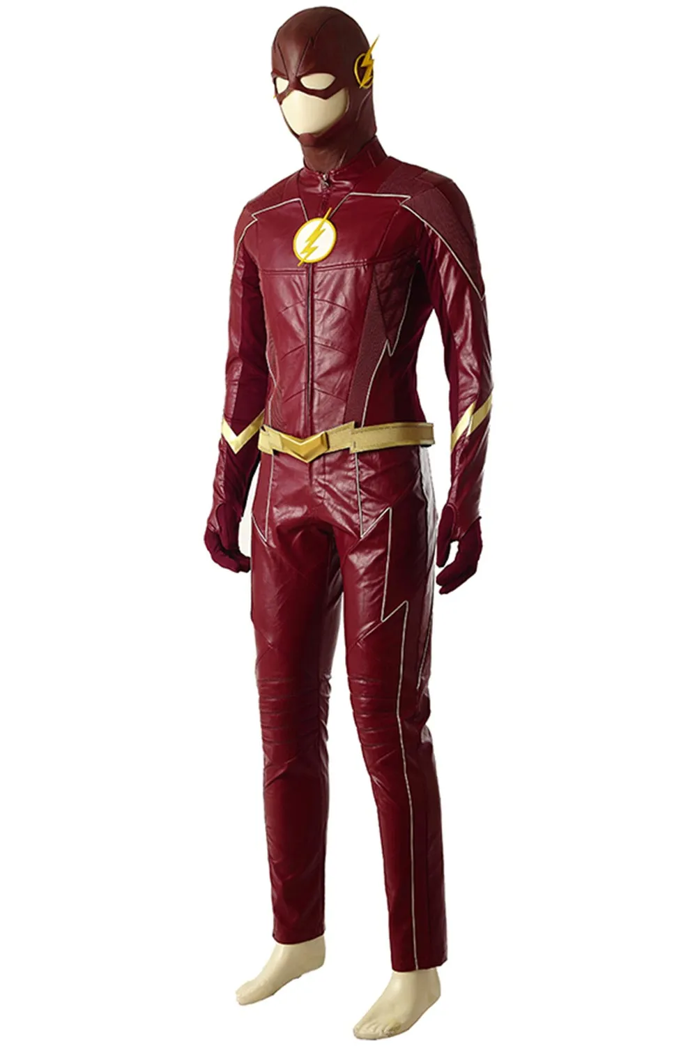 The Flash Season 4 Barry Allen Flash Outfit jumpsuit uniform Cosplay Costume shoes whole set