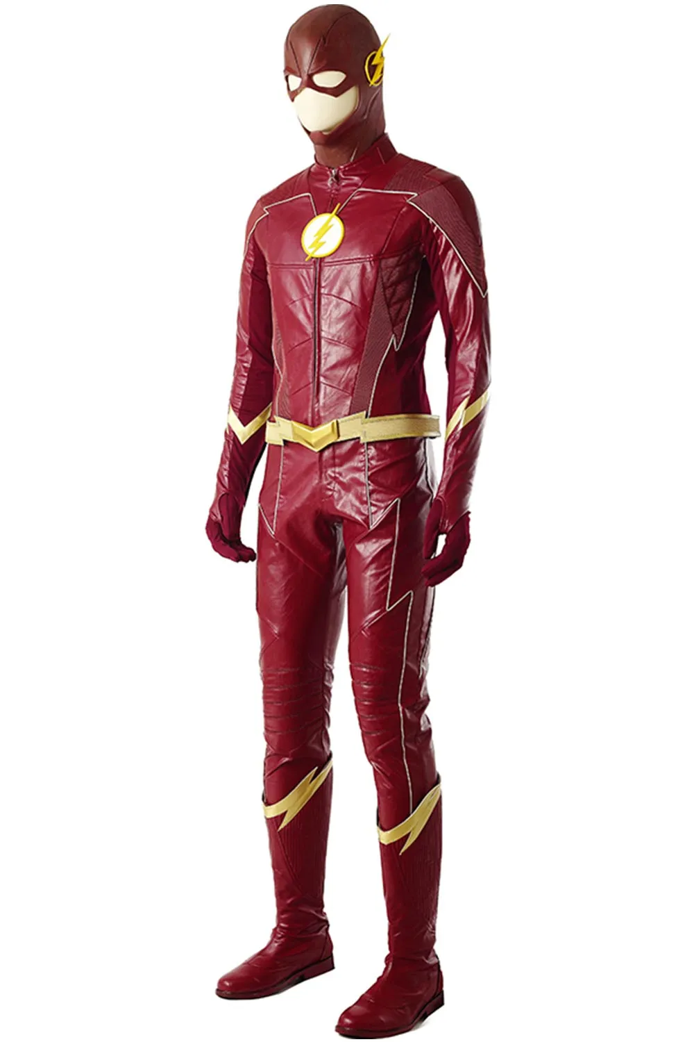 The Flash Season 4 Barry Allen Flash Outfit jumpsuit uniform Cosplay Costume shoes whole set