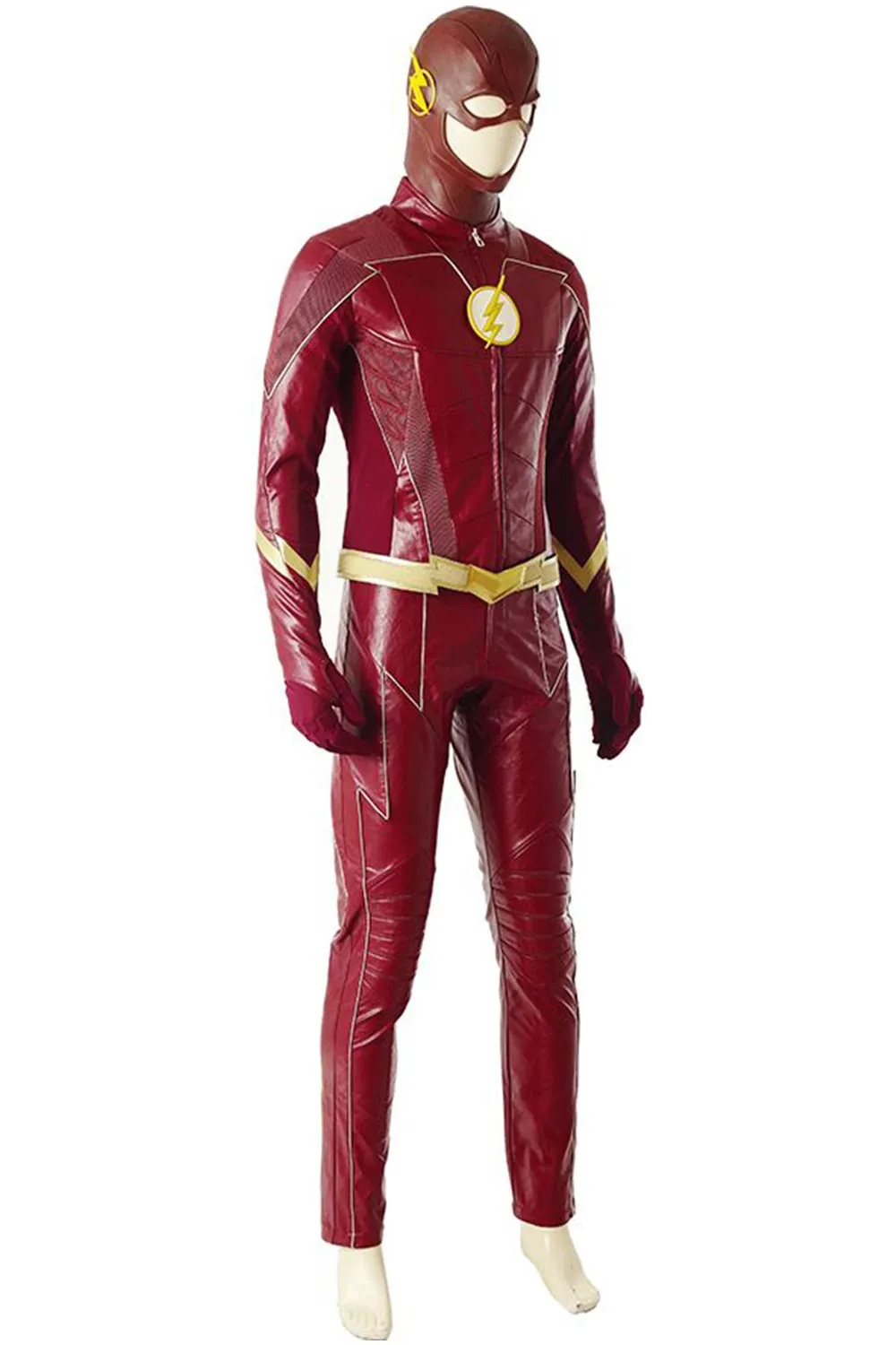 The Flash Season 4 Barry Allen Flash Outfit jumpsuit uniform Cosplay Costume shoes whole set