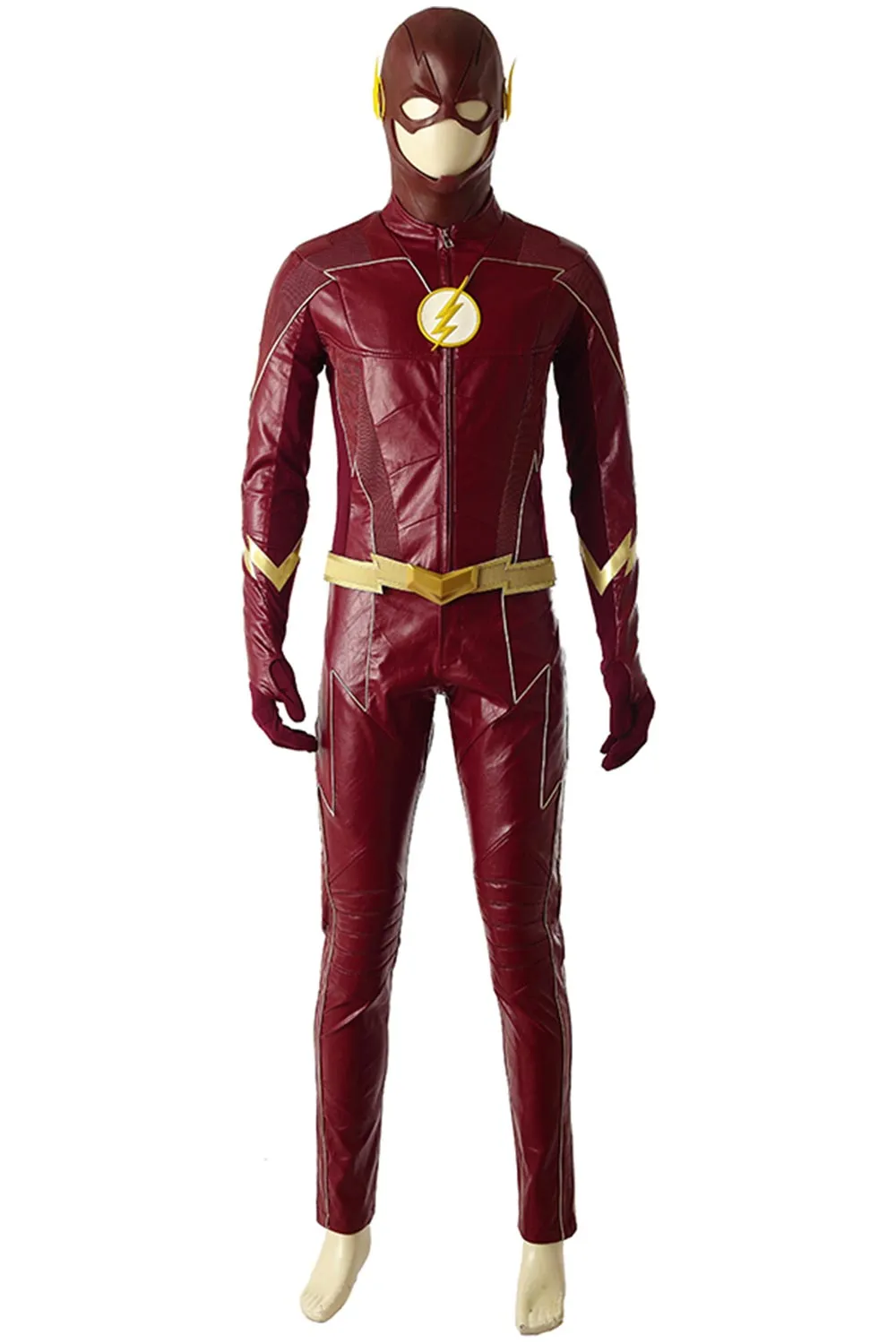 The Flash Season 4 Barry Allen Flash Outfit jumpsuit uniform Cosplay Costume shoes whole set