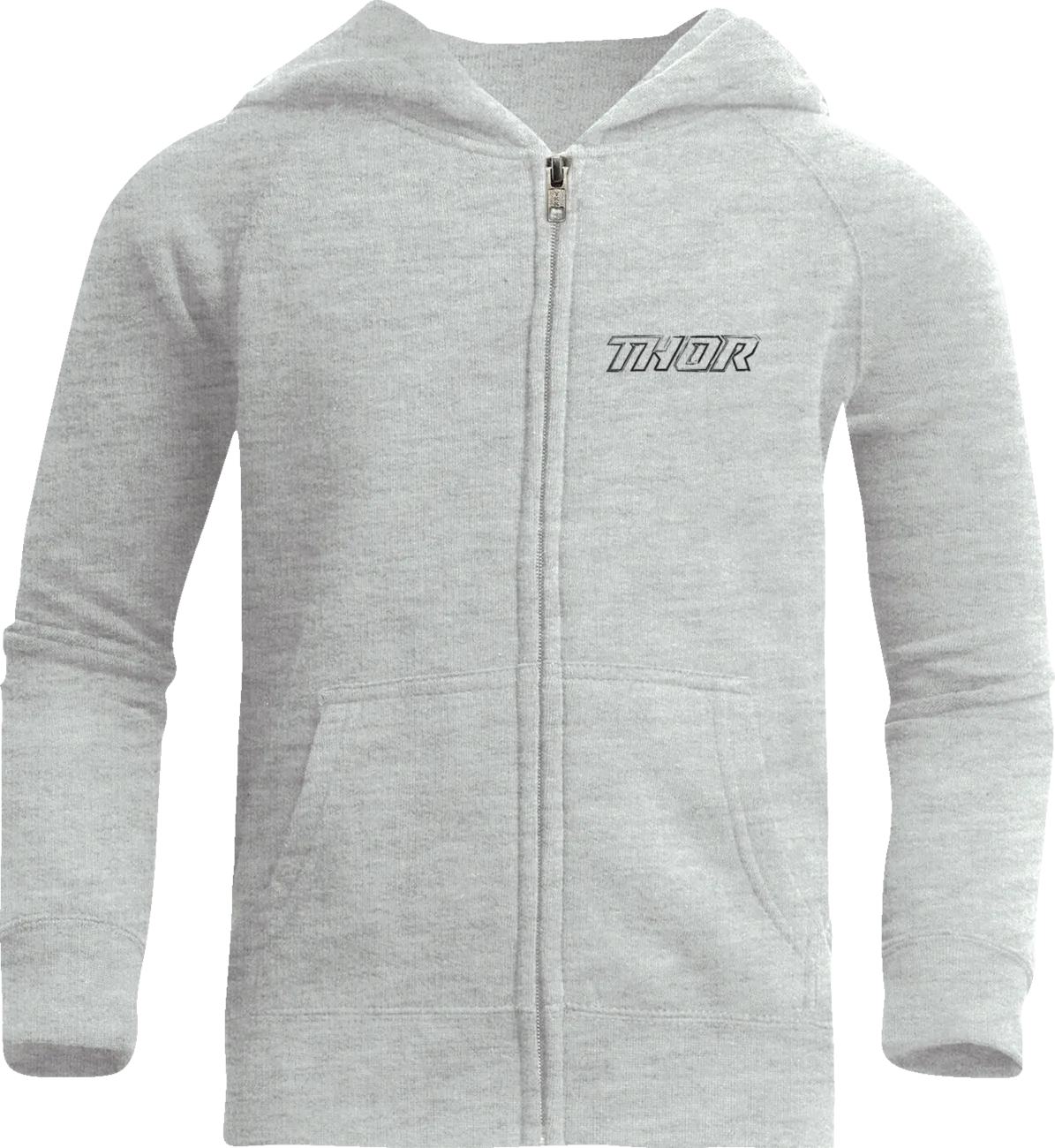 THOR Youth Aerosol Zip-Up Fleece Sweatshirt - Nickel - Medium 3052-0686