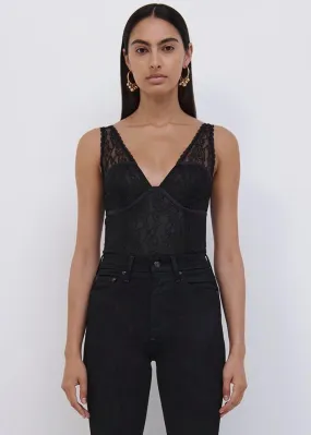 Tristan Lace Bodysuit (Black)