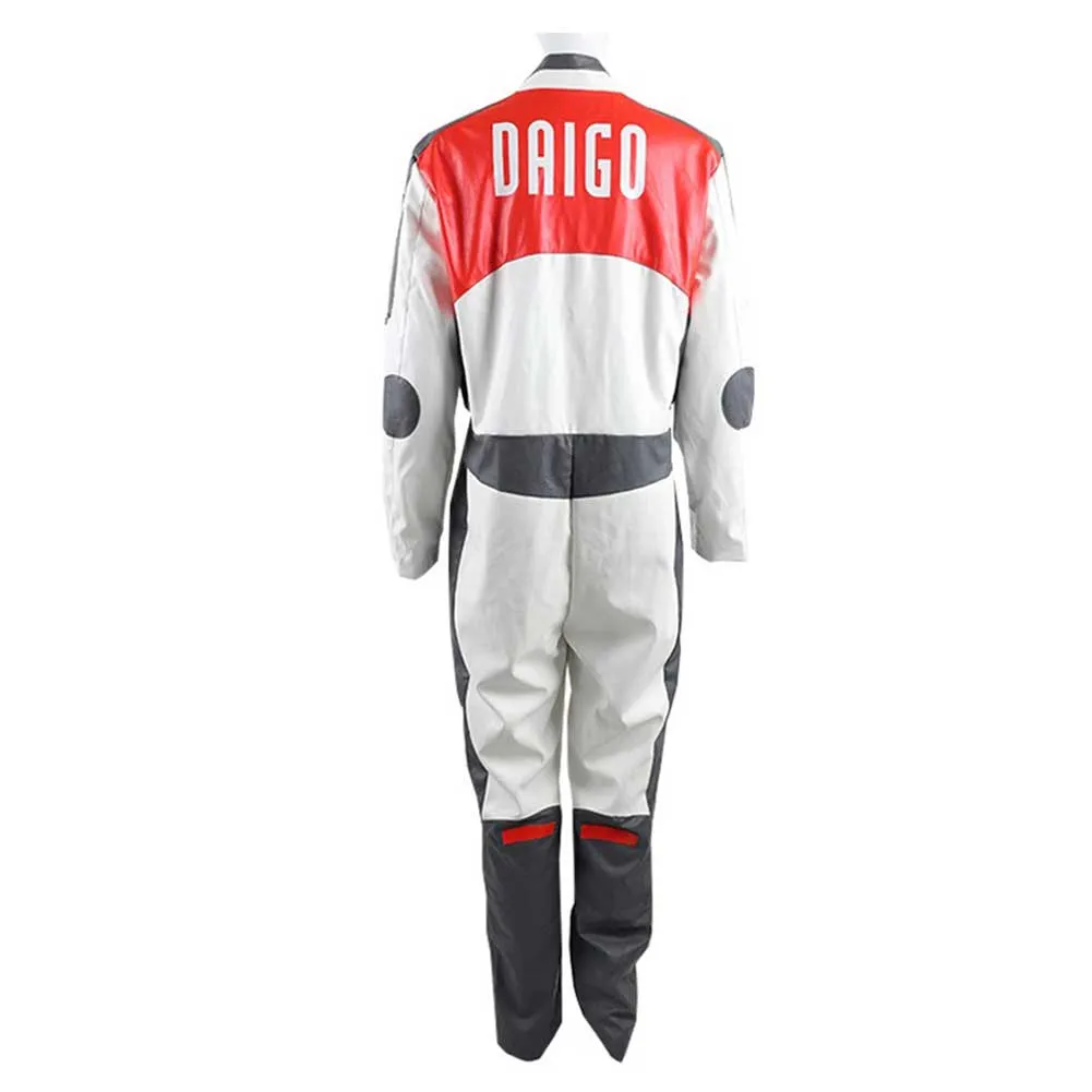 Ultraman Daigo Madoka White Jumpsuit Party Carnival Halloween Cosplay Costume