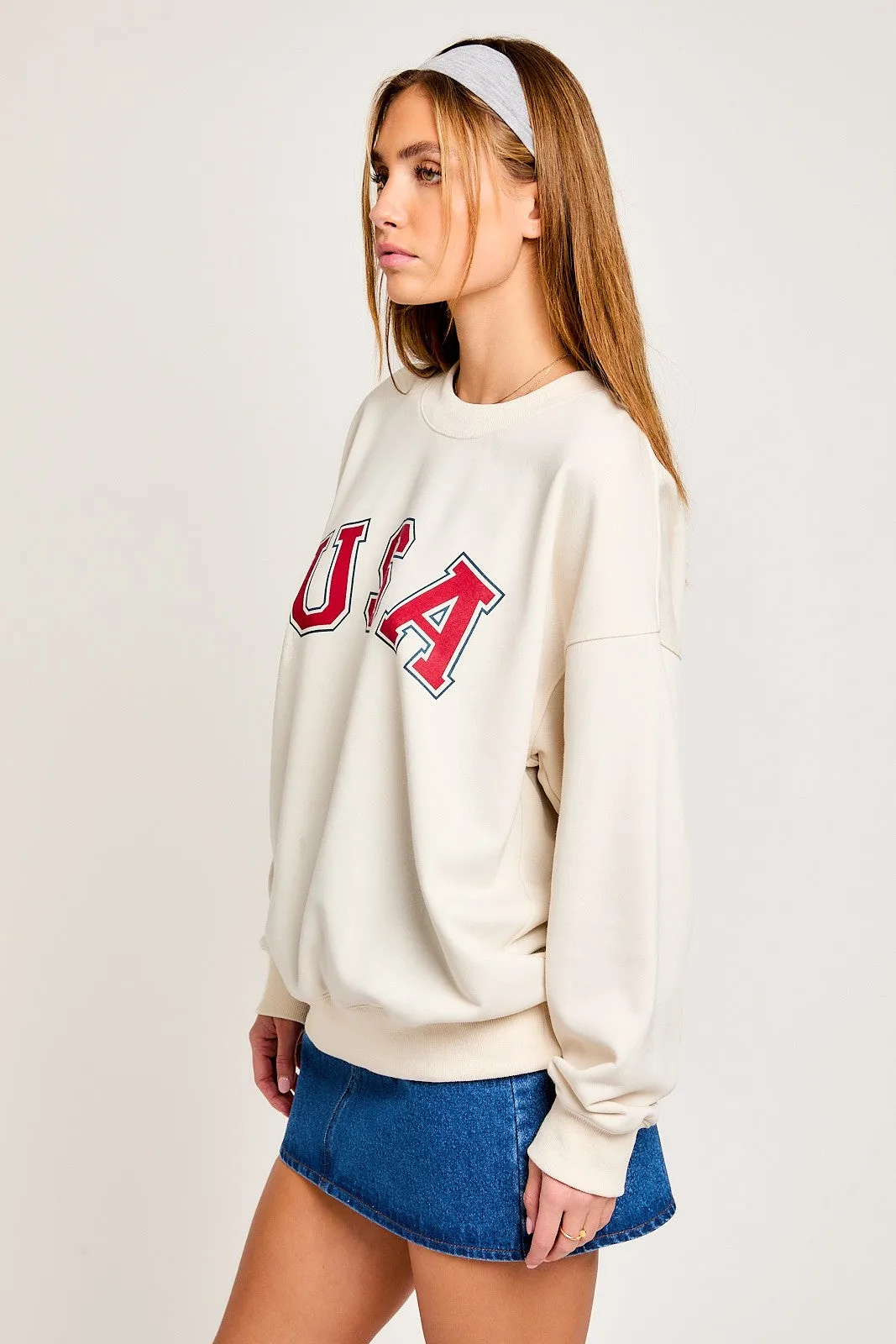 USA 4 Ever oversized sweatshirt