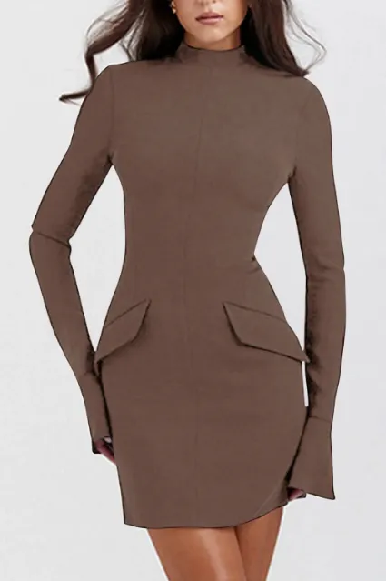 Utterly Pretty Bodycon Pockets Mini Dress