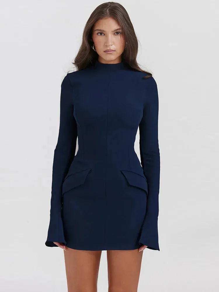 Utterly Pretty Bodycon Pockets Mini Dress