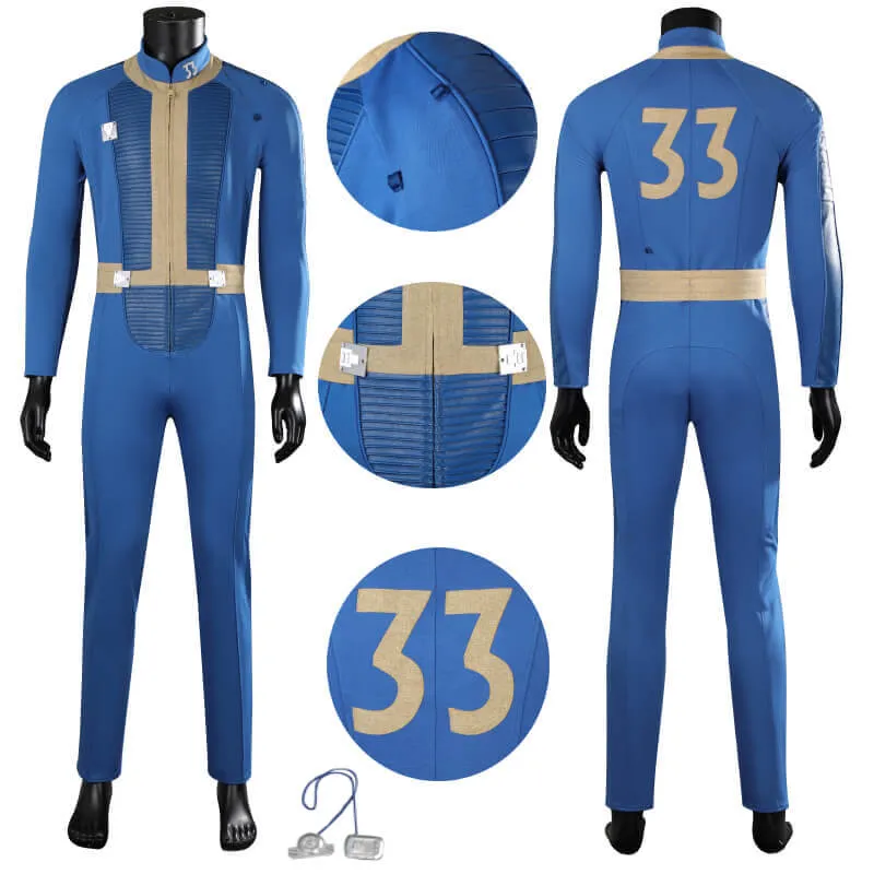 Vault 33 Jumpsuit Fallout Vault Suit Cosplay Vault Dweller Costume