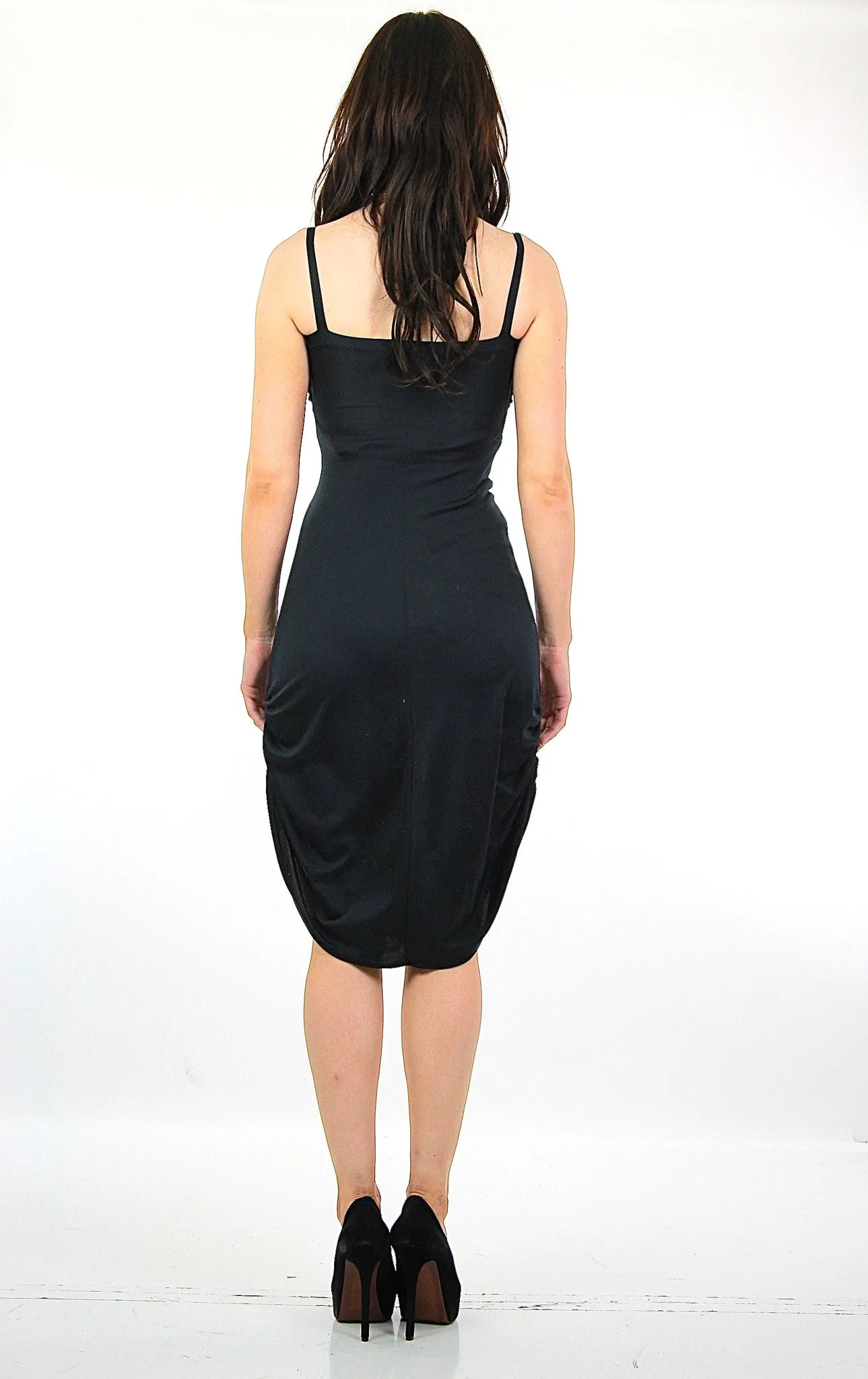 Vintage 80s black cocktail Party Dress