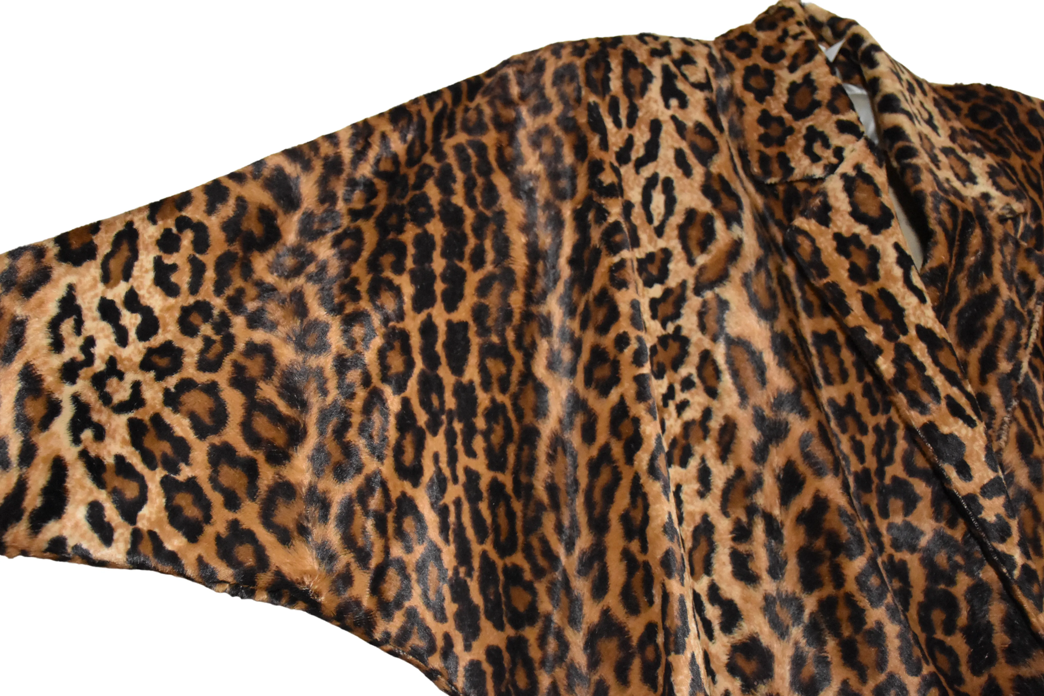 Vintage Lillie Rubin Lightweight Leopard Animal Print Coat Jacket