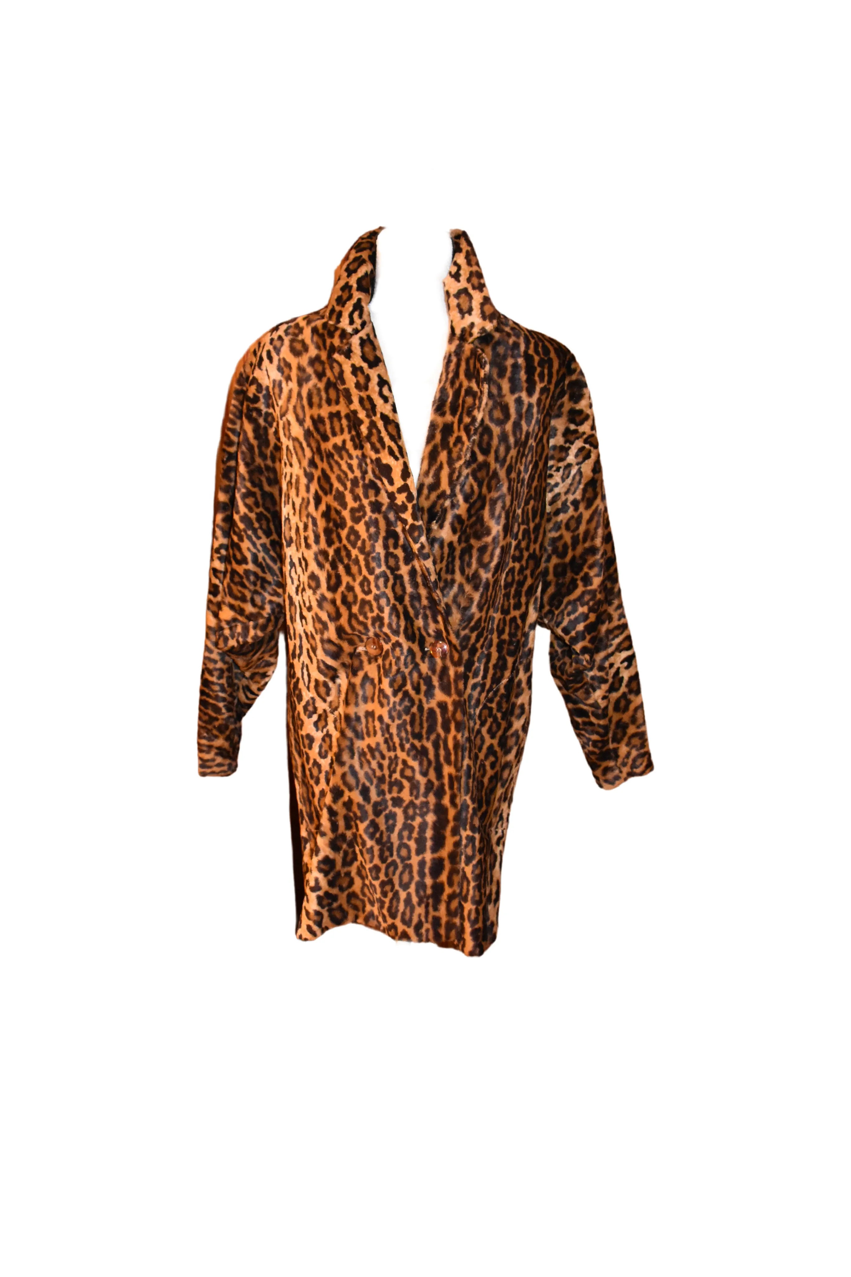 Vintage Lillie Rubin Lightweight Leopard Animal Print Coat Jacket