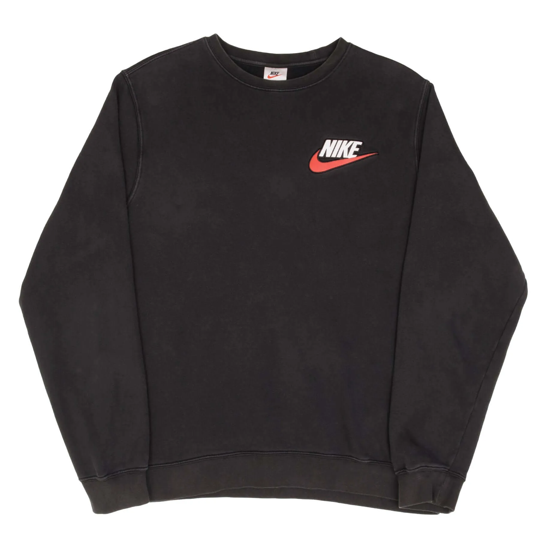 VINTAGE NIKE X SUPREME FW18 BLACK CREWNECK SWEATSHIRT SIZE MEDIUM