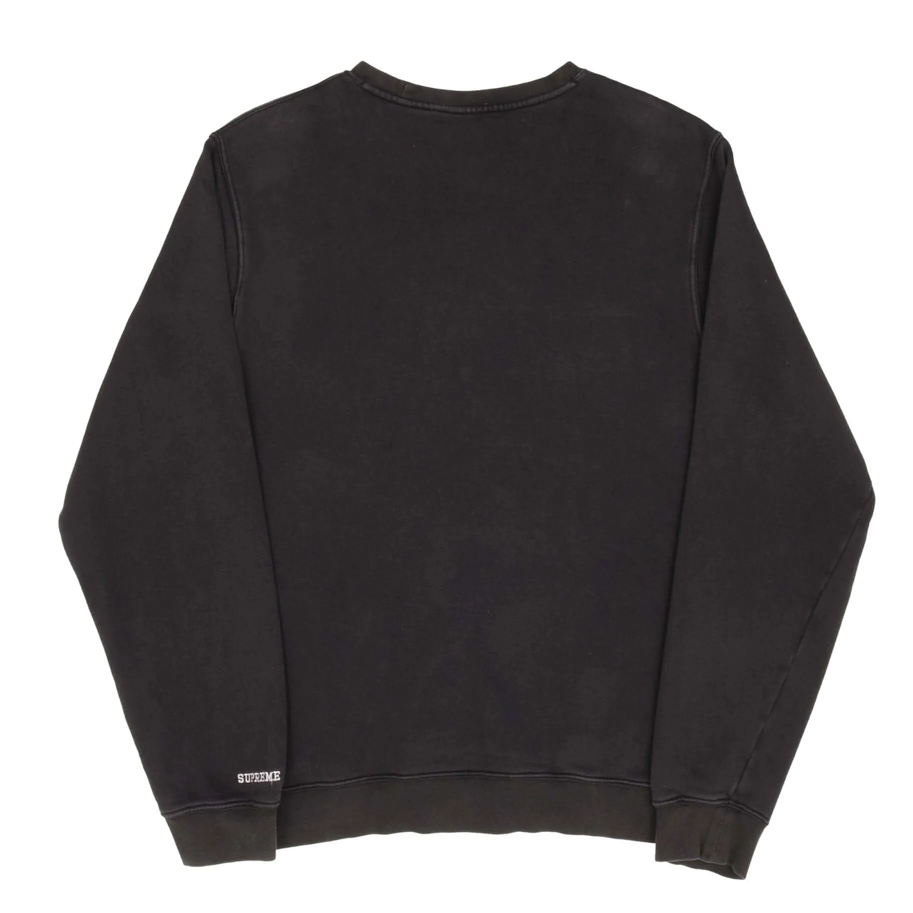 VINTAGE NIKE X SUPREME FW18 BLACK CREWNECK SWEATSHIRT SIZE MEDIUM